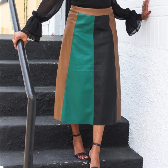 Who What Wear Dresses & Skirts - 🍂Who What Wear Leather Skirt 🍁